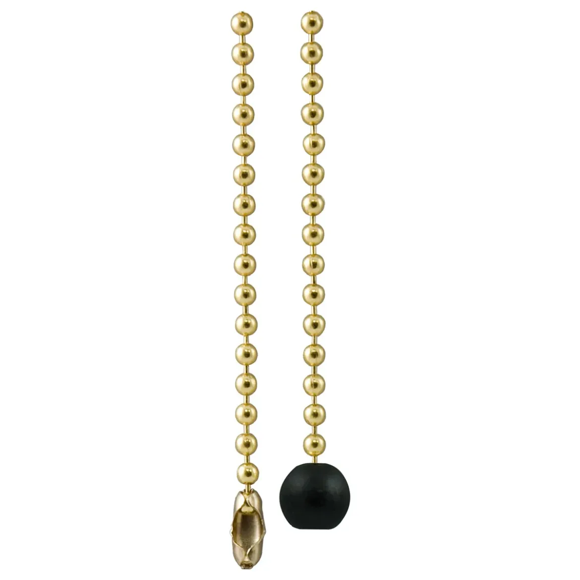 Power Gear 3 ft. Beaded Chain with Wooden Ball, Brass