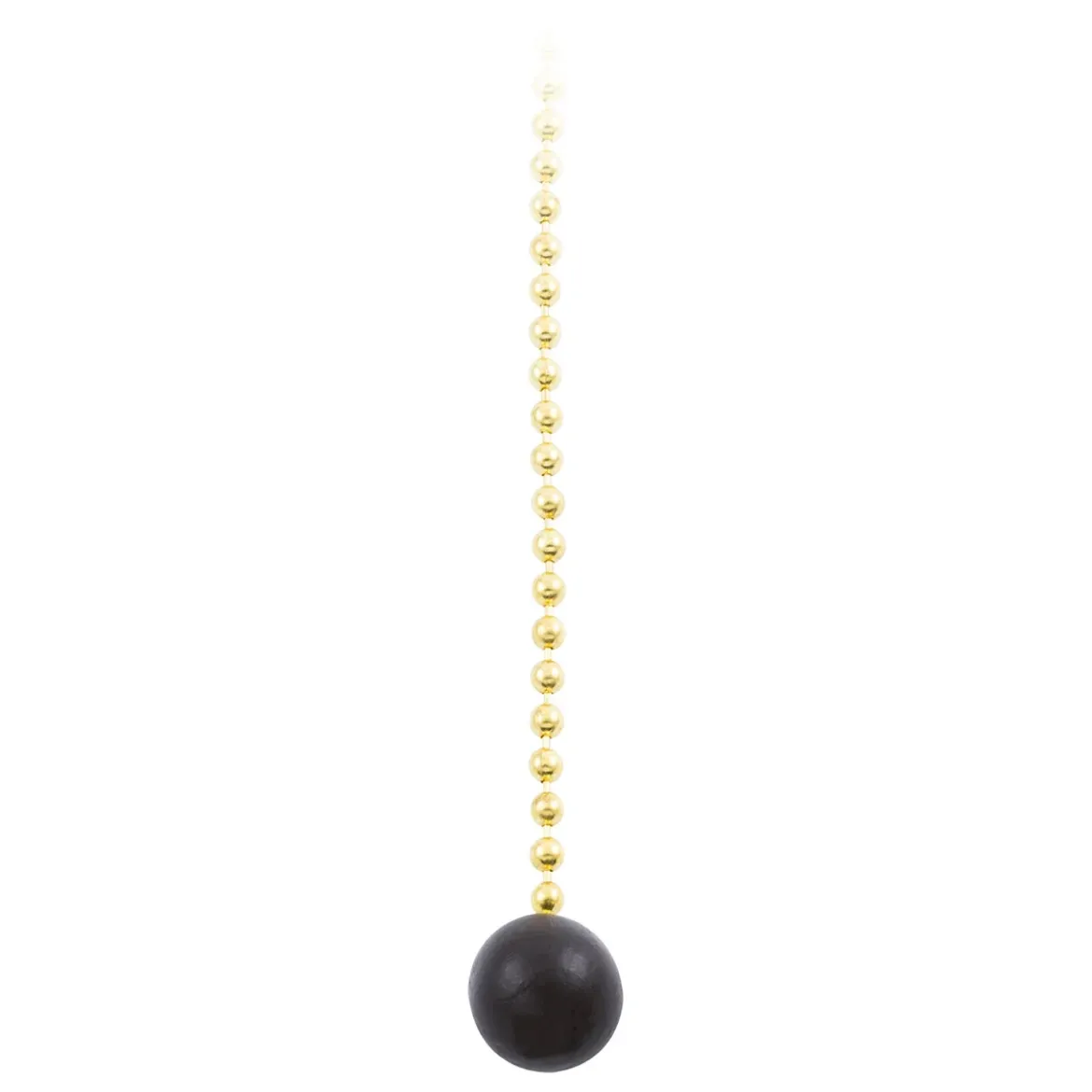 Power Gear 3 ft. Beaded Chain with Wooden Ball, Brass