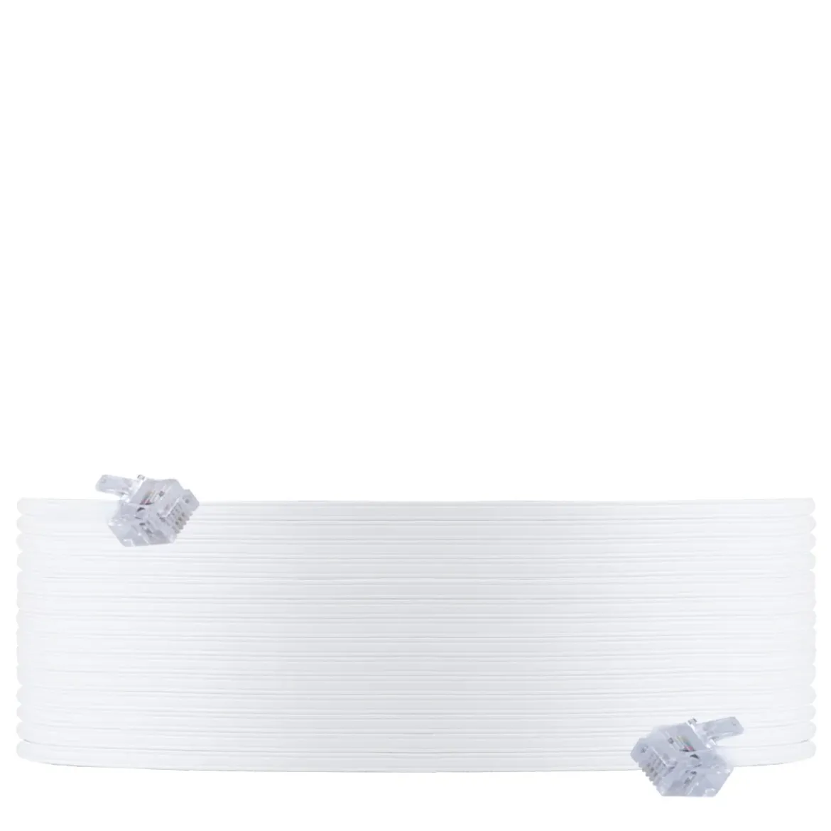 Power Gear 50ft. Ultra Thin Phone Line Cord, White