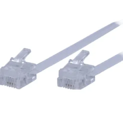 Power Gear 50ft. Ultra Thin Phone Line Cord, White