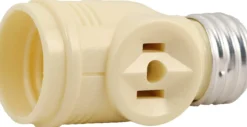 Power Gear 2-Outlet Socket Adapter, Ivory