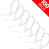 Power Gear Plastic Cable Ties, Clear, 4in, 100pk
