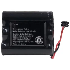 Power Gear Rechargeable, Cordless Phone Battery, 3.6V, 700mAh, NiMH, Black