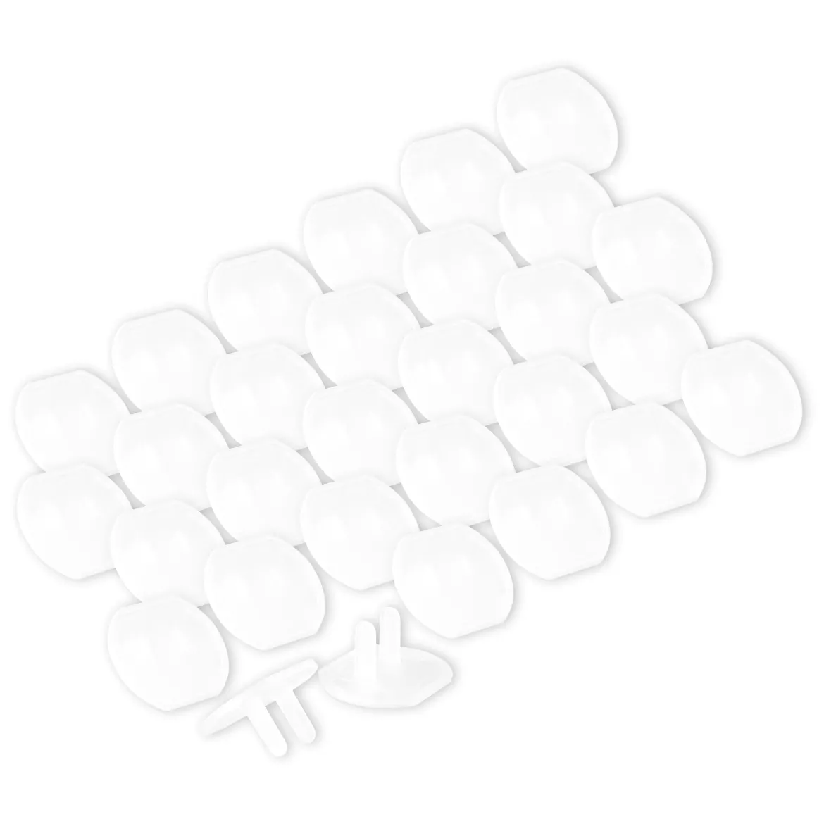 Power Gear Safety Outlet Covers, 30 Pack, White