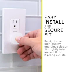 Power Gear Safety Outlet Covers, 30 Pack, White