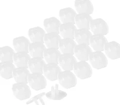 Power Gear Safety Outlet Covers, 30 Pack, White