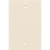 Power Gear Single Blank Oversized Wall Plate Cover, Light Almond