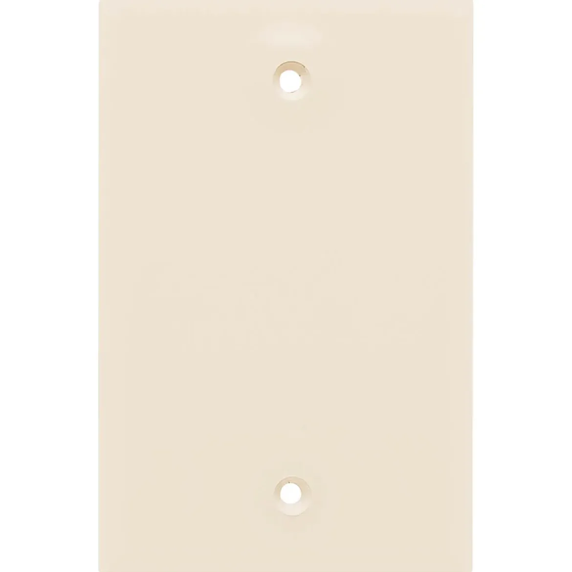 Power Gear Single Blank Oversized Wall Plate Cover, Light Almond