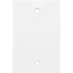 Power Gear Single Blank Oversized Wall Plate Cover, White