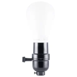 Power Gear 3-Way Lamp Socket, Black 2 Pack