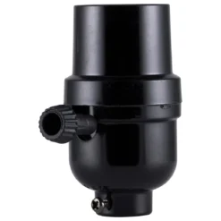 Power Gear 3-Way Lamp Socket, Black 2 Pack