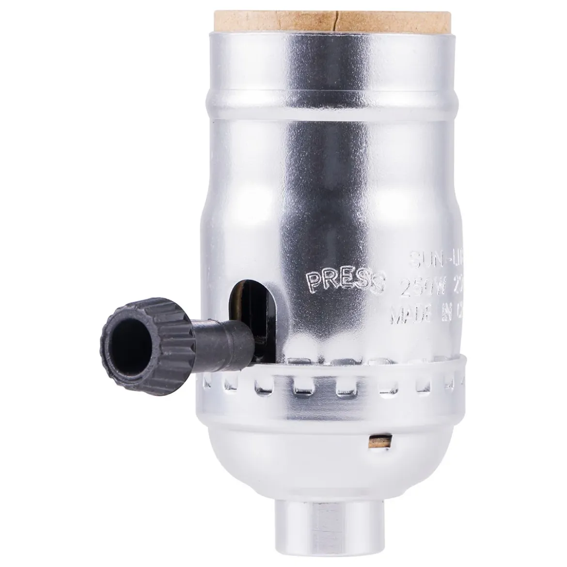 Power Gear 3-Way Lamp Socket, Nickel
