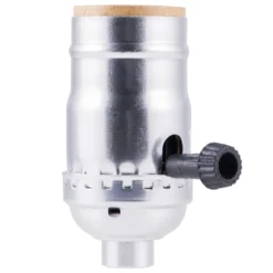 Power Gear 3-Way Lamp Socket, Nickel
