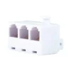 Power Gear 6-Wire White Triplex Adapter