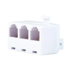 Power Gear 6-Wire White Triplex Adapter