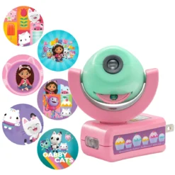 Projectables Gabby's Dollhouse LED Night Light, Pink