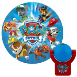 Projectables Nickelodeon Paw Patrol Light Sensing LED Night Light, Red