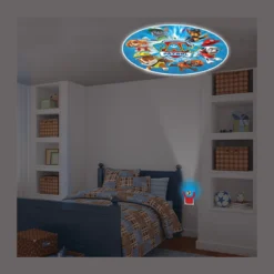 Projectables Nickelodeon Paw Patrol Light Sensing LED Night Light, Red