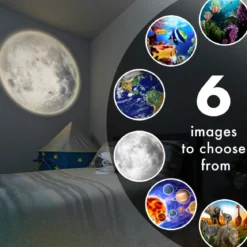 Projectables Outdoor Fun Light Sensing 6-Image LED Night Light, Blue