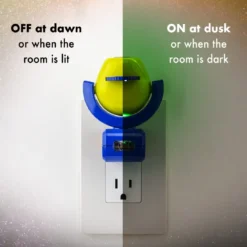Projectables Outdoor Fun Light Sensing 6-Image LED Night Light, Blue
