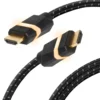 Titan 3ft. 8K Premium HDMI LED Braided Gaming Cable with Ethernet, Black
