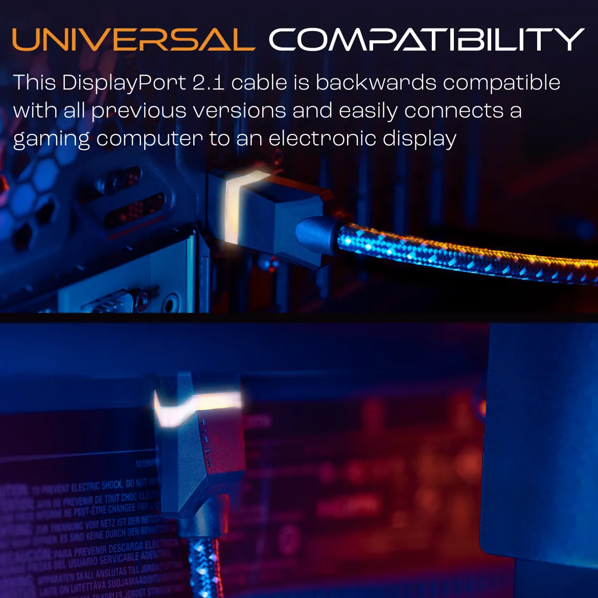 Titan 2.1 LED DisplayPort Cable, 6ft.