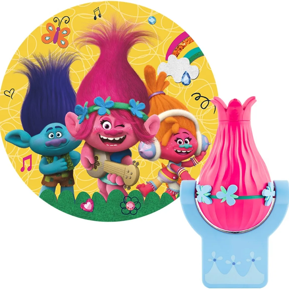 Trolls Projectables LED Light Sensing Night Light, Poppy Figure