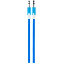 Uber 3ft. 3.5mm Auxiliary Audio Cable, Blue/White