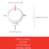 UltraPro Basic LED Puck Lights, 3pk