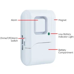UltraPro Battery-Operated Magnetic Window Alarm 12 pack