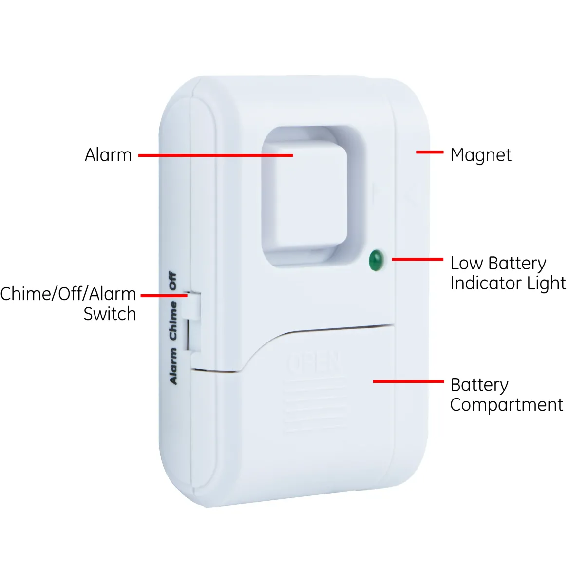 UltraPro Battery-Operated Magnetic Window Alarm 6 pack