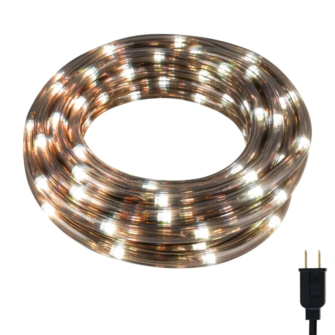 UltraPro Escape Indoor/Outdoor LED Rope Light, 25ft., Warm White, Black