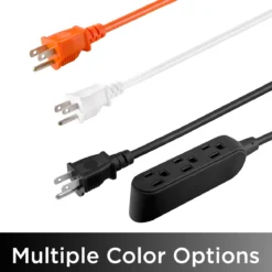UltraPro 15ft. Outdoor Extension Cord, 3 Grounded Outlet, Black