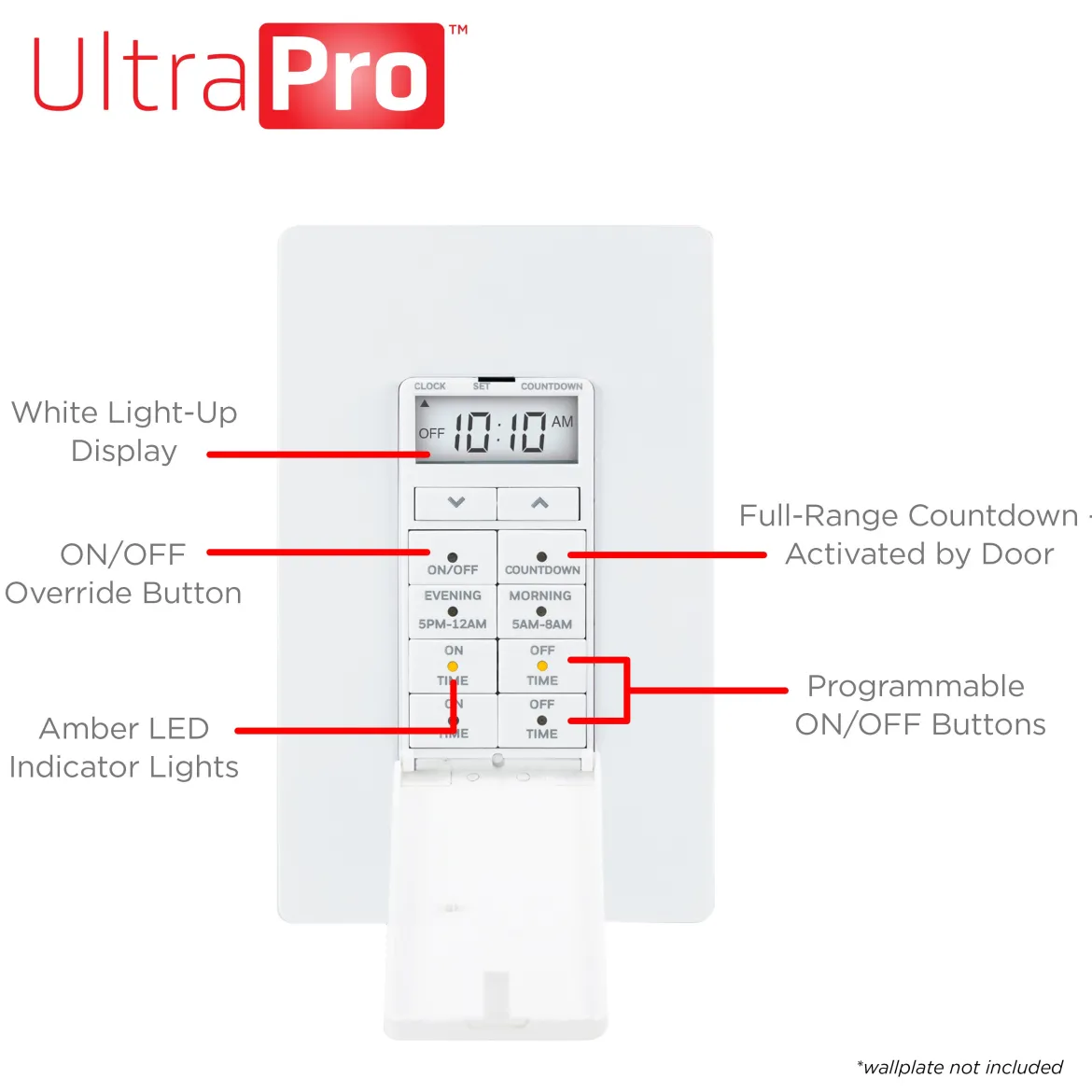 UltraPro 24-Hour Digital In-Wall Timer