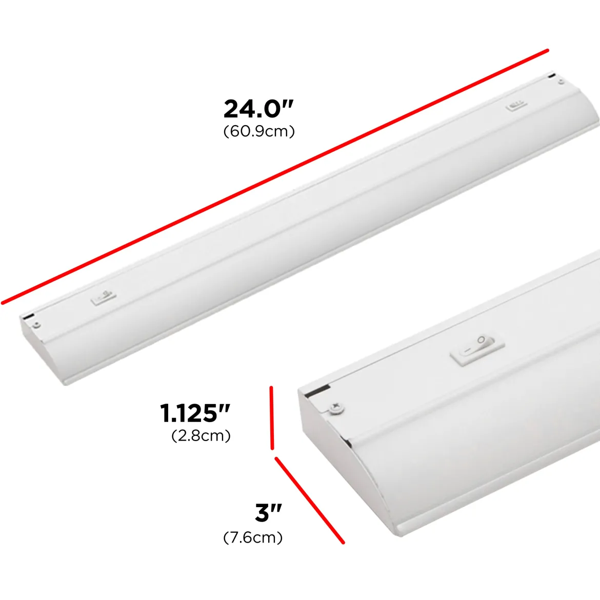 UltraPro 24in. Direct Wire LED Light Fixture with White Select