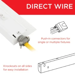 UltraPro 48in Direct Wire LED Light Fixture with White White