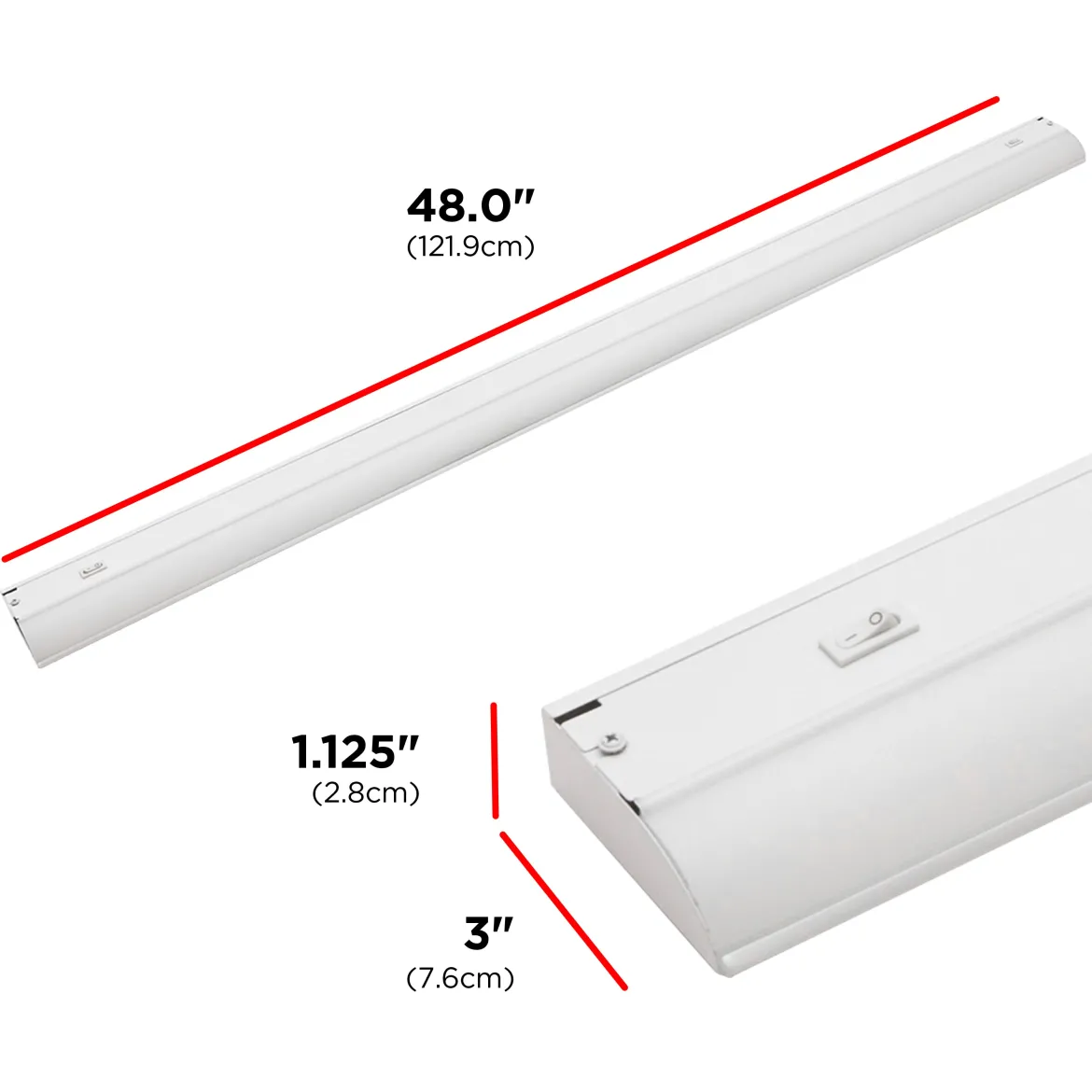 UltraPro 48in Direct Wire LED Light Fixture with White White