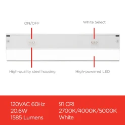 UltraPro 48in Direct Wire LED Light Fixture with White White