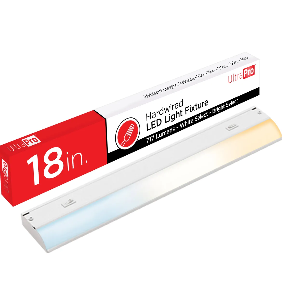 UltraPro 18in. Direct Wire LED Light Fixture, White