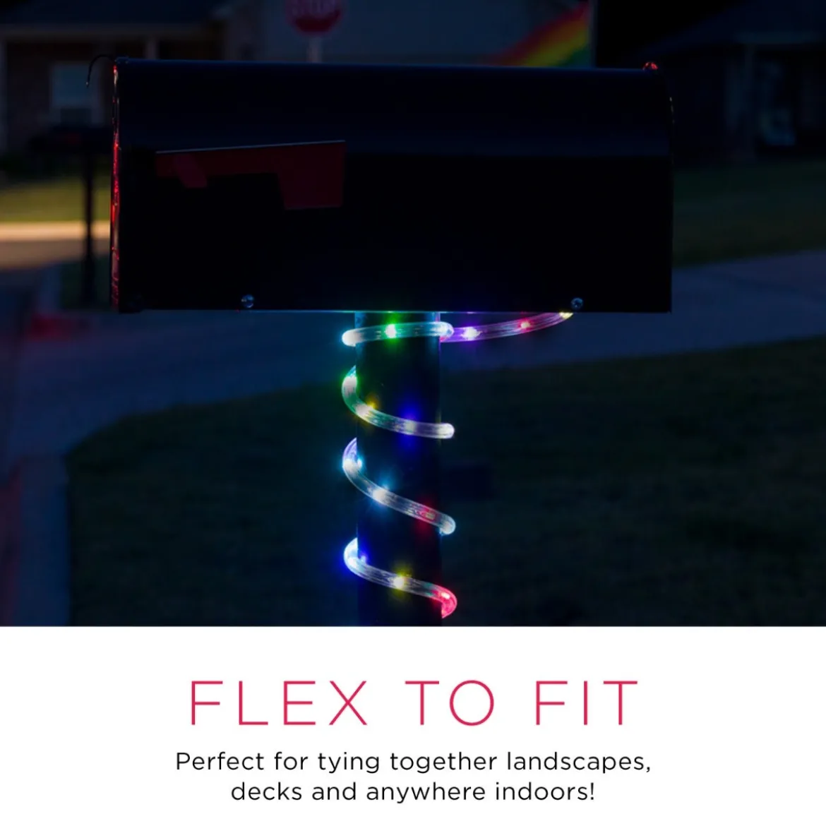 UltraPro Indoor/Outdoor LED Rope Light, 50ft., Color-Changing, Black