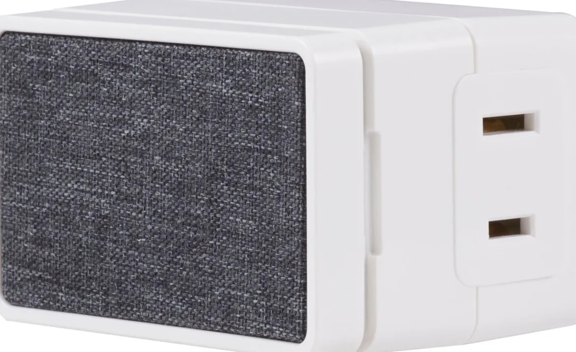 UltraPro Indoor Plug-In 1-Outlet Digital Timer with Cloth Door, White