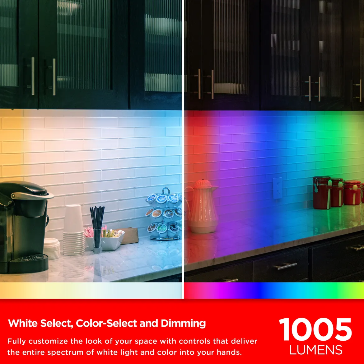 UltraPro LED Wi-Fi Smart Light Fixture, Color Changing, 24in.