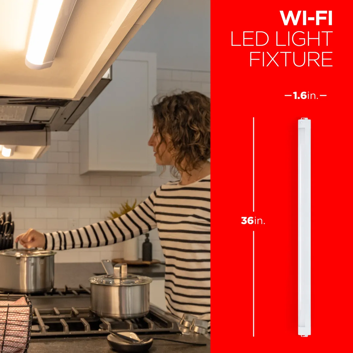 UltraPro LED Wi-Fi Smart Light Fixture, 36in.