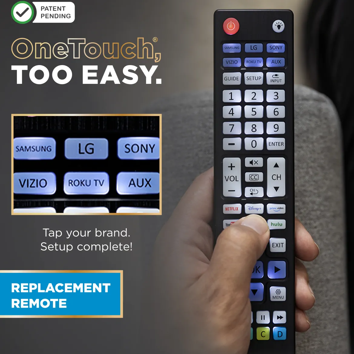 UltraPro One-Touch Replacement Remote, Backlit