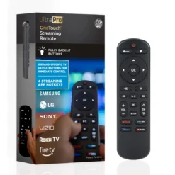 UltraPro OneTouch Streaming Replacement Remote for Smart TVs, Backlit