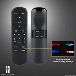 UltraPro OneTouch Streaming Replacement Remote for Smart TVs, Backlit