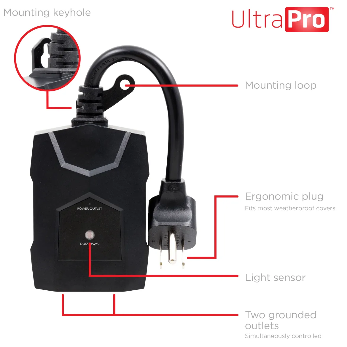 UltraPro Outdoor Light-Sensing Dusk-to-Dawn Timer