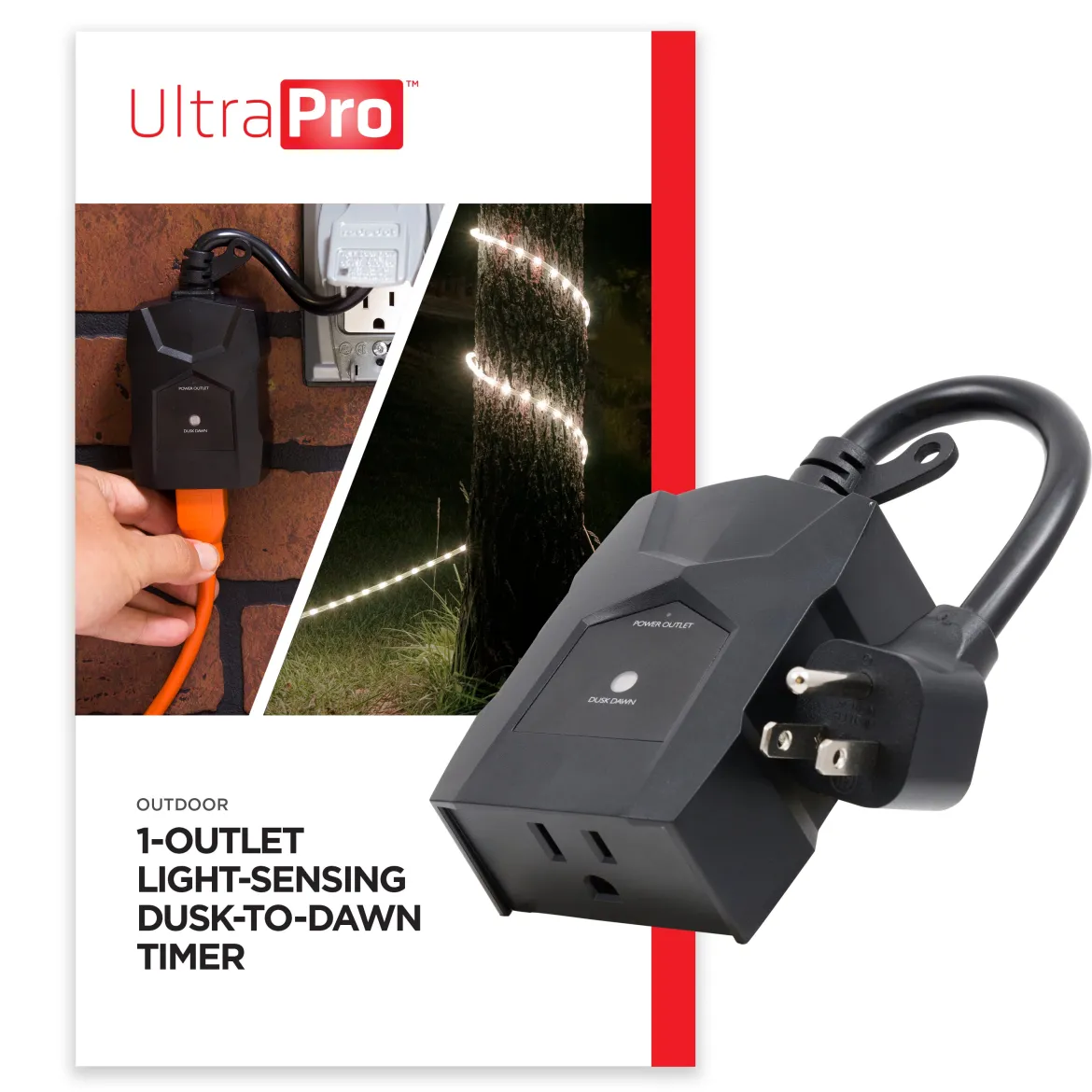 UltraPro 1-Outlet Outdoor Dusk-to-Dawn Timer