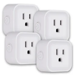 UltraPro Plug-In Mini WiFi Smart Switch, 4 Pack, White