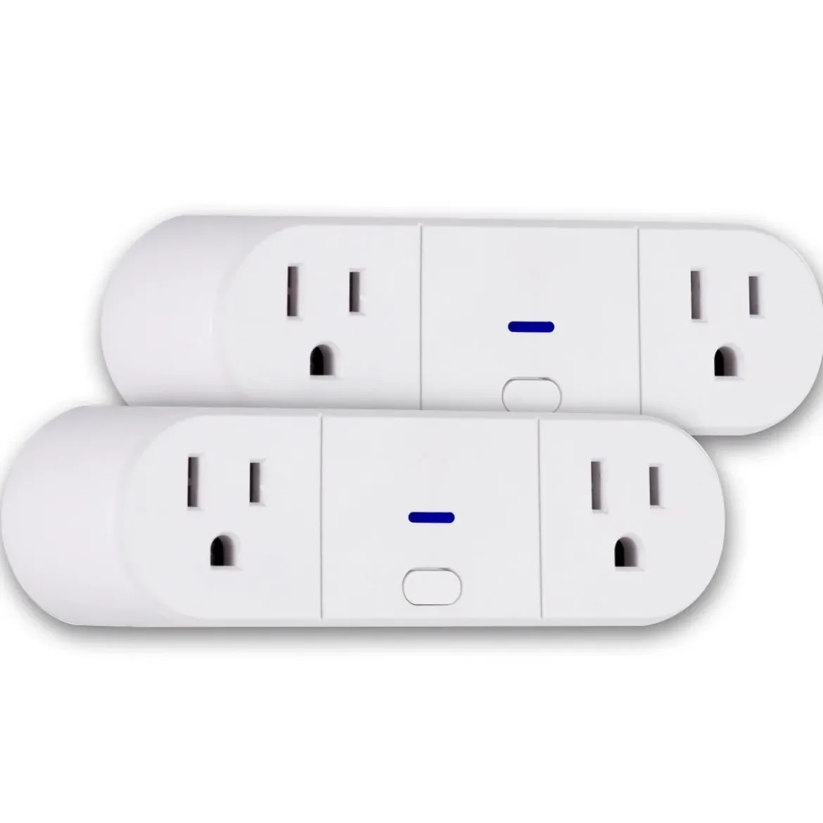 UltraPro Plug-In 2-Outlet WiFi Smart Switch, 2 Pack, White